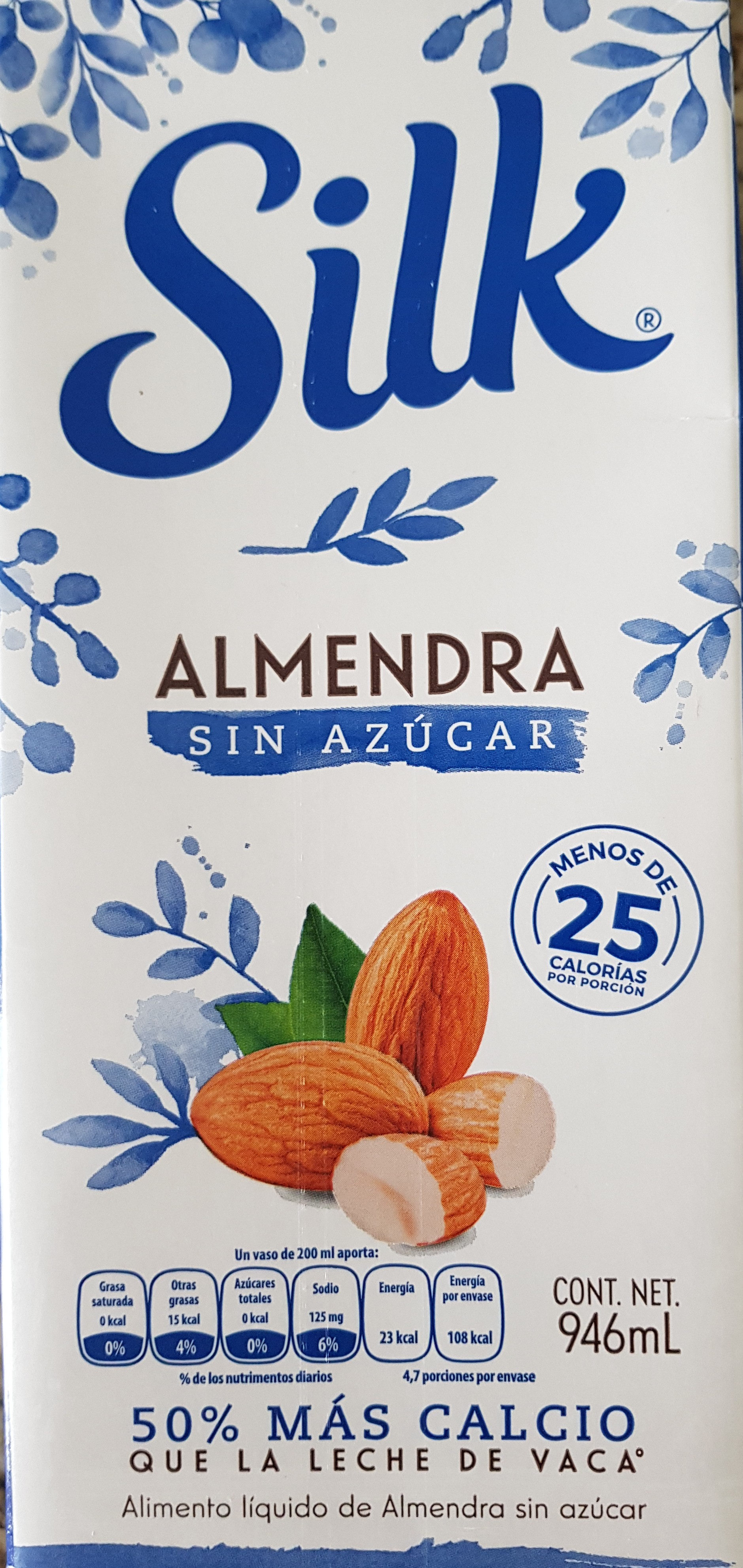 Bebida De Almendra Silk Original Sin Azucar Ml Palmares