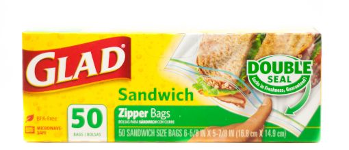 Imagen de BOLSA GLAD CON CIERRE PARA SANDWICH 50 UND