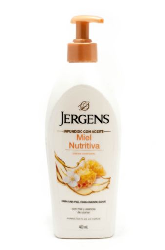 Imagen de CREMA CORPORAL JERGENS MIEL NUTRITIVA PARA PIEL SECA 400 ML