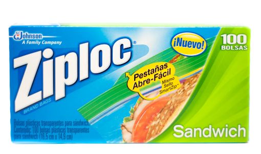 Imagen de BOLSA ZIPLOC CON CIERRE PARA SANDWICH 100 UND