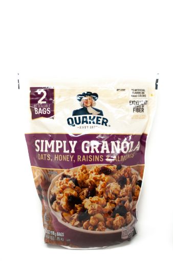 Imagen de GRANOLA  QUAKER SIMPLY CON AVENA PASAS ALMENDRA  978 g 