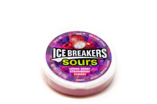 Imagen de PASTILLA ÁCIDA ICE BREAKERS MEZCLA DE BAYAS FRESA Y CEREZA 42 und 