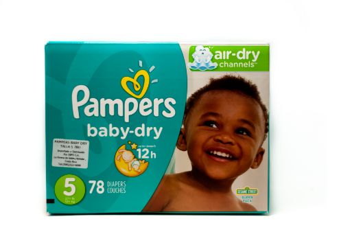 Imagen de PAÑAL PAMPERS BABY DRY DESECHABLE ETAPA 5 78 UND