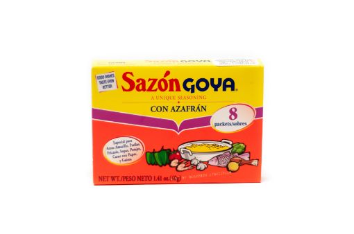 Imagen de SAZONADOR SAZON GOYA CON AZAFRAN 8 UND 40 G