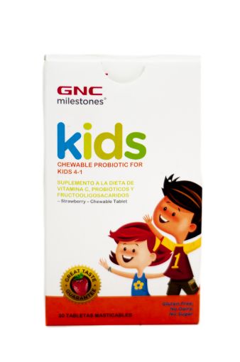Imagen de CAPSULAS GNC PROBIOTIC STRAWBERRY  MASTICABLES  30 und 