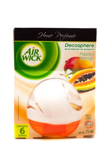 Imagen de AROMATIZANTE AIR WICK ESFERA PAPAYA Y MANGO 75 ML