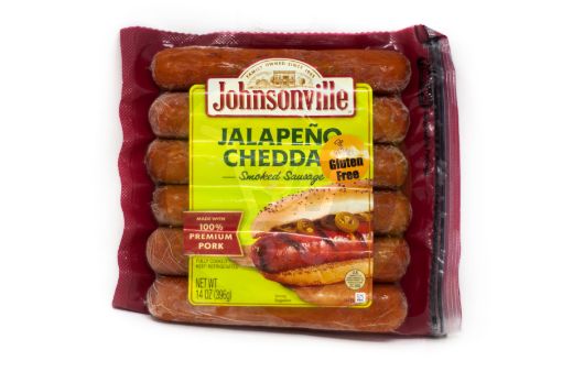 Imagen de SALCHICHAS JOHNSONVILLE AHUMADA CON JALAPEÑO Y CHEDDAR DE CERDO 396.00 G