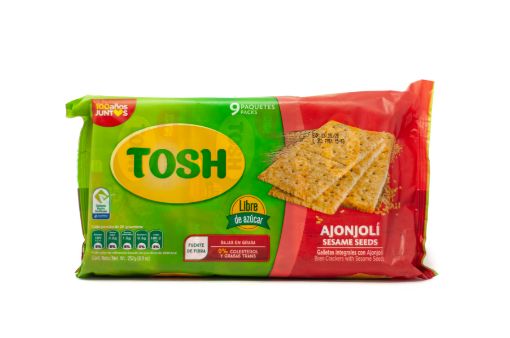 Imagen de GALLETA TOSH AJONJOLI 9 UND 252 G