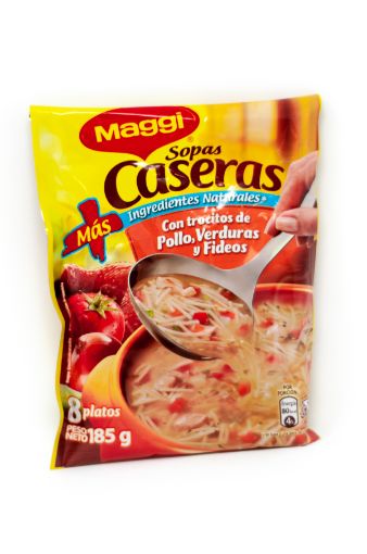 Imagen de SOPA CASERA MAGGI POLLO VERDURAS Y FIDEOS 185 G