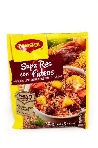 Imagen de SOPA MAGGI DE RES CON FIDEOS 60.00 G