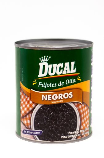 Imagen de FRIJOL DUCAL DE OLLA NEGROS SAZONADOS  411,00 g 