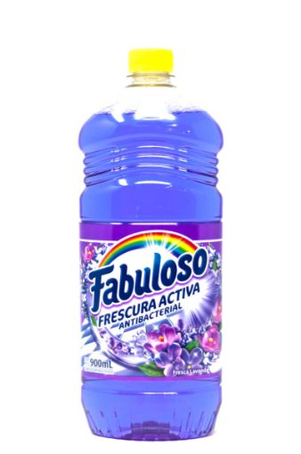 Imagen de DESINFECTANTE FABULOSO FRESCURA ACTIVA AROMA FRESCA LAVANDA 900 ML