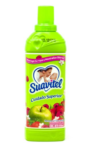 Imagen de SUAVIZANTE SUAVITEL CUIDADO SUPERIOR PARA ROPA MANZANA & FRUTOS ROJOS 850 ML