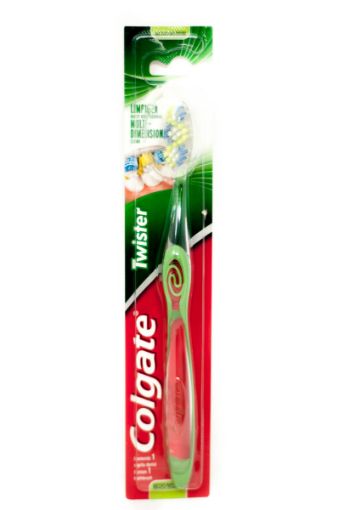 Imagen de CEPILLO DENTAL MEDIO COLGATE TWISTER 1.00 UND