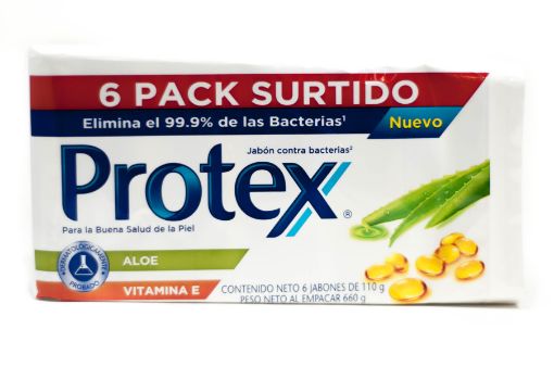 Imagen de JABON DE TOCADOR PROTEX SURTIDO 6 UND 660 g 