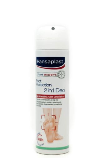 Imagen de DESODORANTE PARA PIES HANSAPLAST 2 EN 1 EN AEROSOL 150 ML