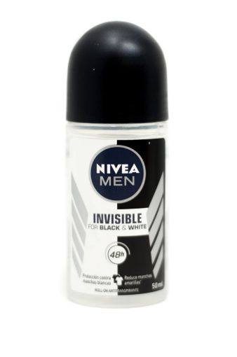 Imagen de DESODORANTE  NIVEA INVISIBLE FOR BLACK & WHITE PARA HOMBRE EN ROLL-ON 50.00 ML