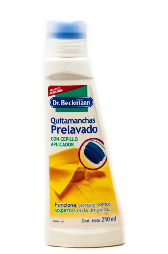 Imagen de QUITA MANCHAS DR BECKMANN PARA ROPA PRELAVADO CON CEPILLO 250 ML