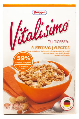 Imagen de CEREAL MULTICEREAL VITALISIMO BRUGGEN ALMENDRAS CAJA 450 g 