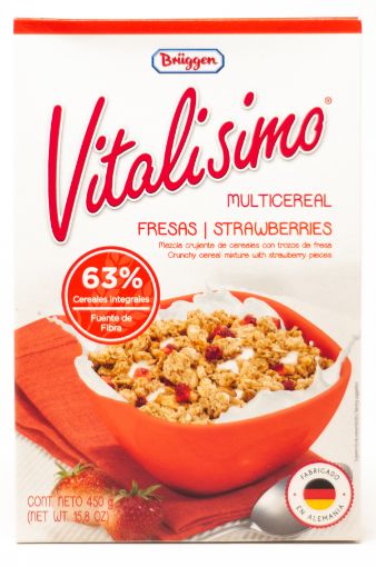 Imagen de CEREAL MULTICEREAL VITALISIMO BRUGGEN FRESAS CAJA 450 g 