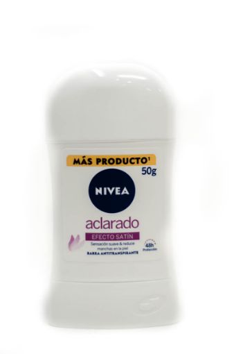 Imagen de DESODORANTE NIVEA ACLARADO EFECTO SATIN  PARA MUJER EN BARRA 50 G