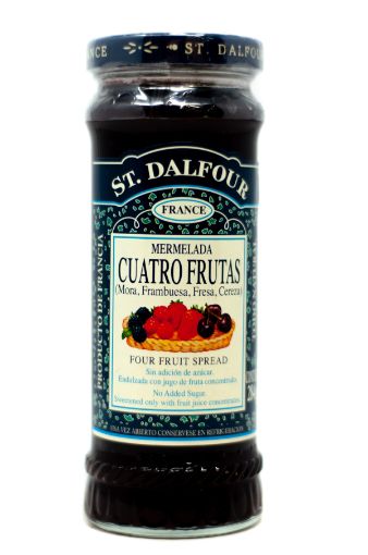 Imagen de MERMELADA ST. DALFOUR CUATRO FRUTAS MORA FRAMBUESA FRESA & CEREZA 284.00 G