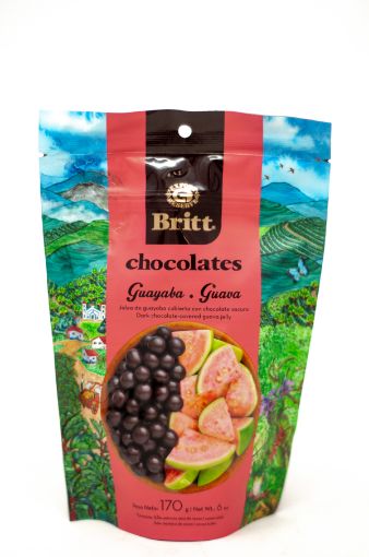 Imagen de CHOCOLATE BRITT OSCURO GUAYABITAS RELLENAS CON JALE DE GUAYABA 170.00 G