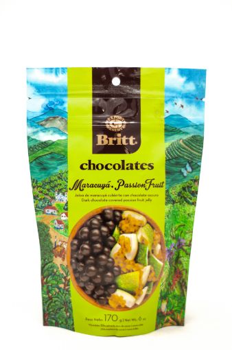 Imagen de CHOCOLATE BRITT JALEA DE MARACUYA CUBIERTA DE CHOCOLATE OSCURO 170.00 G