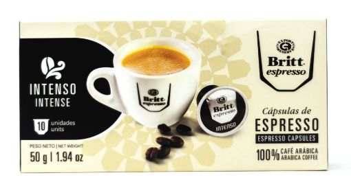 Imagen de CÁPSULAS CAFÉ BRITT ESPRESSO INTENSO CAJA 10 UND 50.00 G