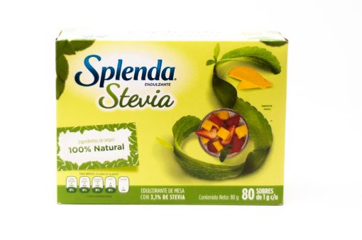 Imagen de EDULCORANTE SPLENDA NATURALS CON STEVIA EN SOBRE 80 UND 160 G 