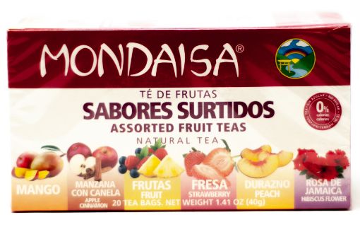 Imagen de TÉ SABORES SURTIDOS MONDAISA 20 UND 40 G