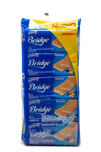 Imagen de SORBETO COLOMBINA BRIDGE VAINILLA 10 UND 300 G