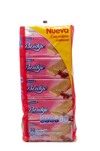 Imagen de SORBETO COLOMBINA BRIDGE FRESA 10 UND 300 G