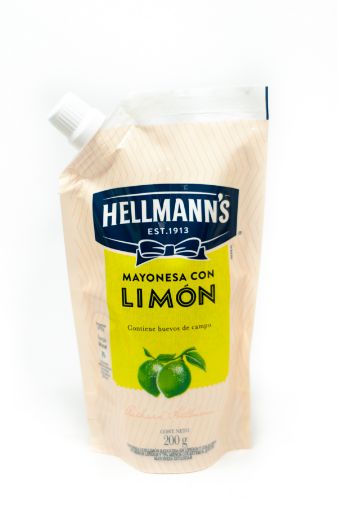 Imagen de MAYONESA HELLMANNS CON LIMON DOYPACK 200 G