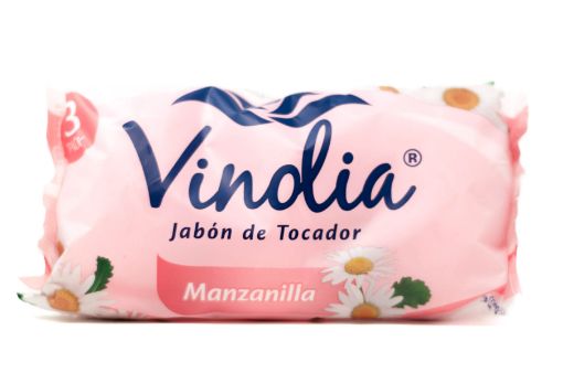 Imagen de JABON DE TOCADOR VINOLIA MANZANILLA 3UND  435 g 