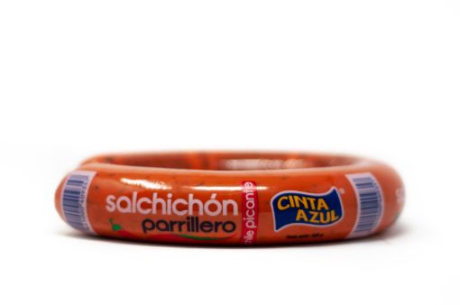 Imagen de SALCHICHON CINTA AZUL PARRILLERO CHILE PICANTE DE CERDO 500 G