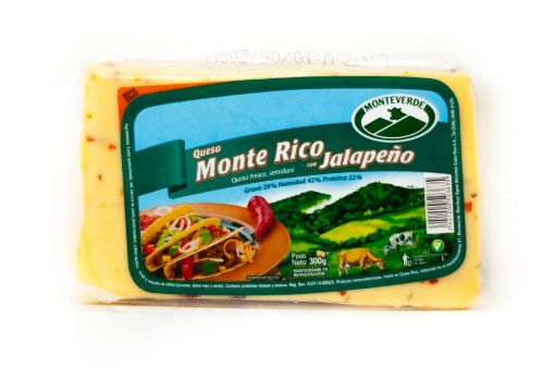 Imagen de QUESO MONTEVERDE MONTE RICO CON JALAPEÑO 300 g 