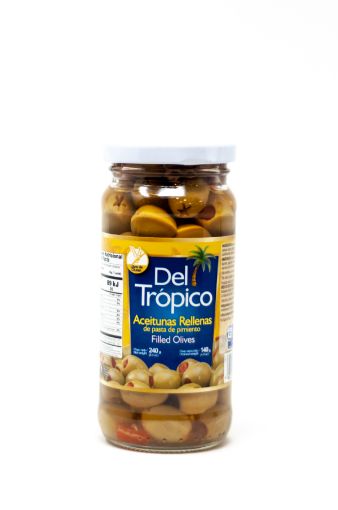 Imagen de ACEITUNA DEL TRÓPICO RELLENA DE PASTA DE PIMIENTO 140 G