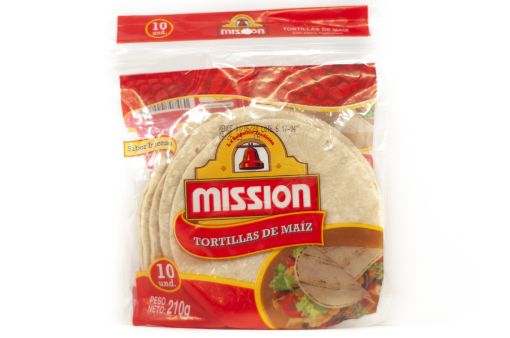 Imagen de TORTILLAS MISSION DE MAÍZ 10 UND 210.00 G