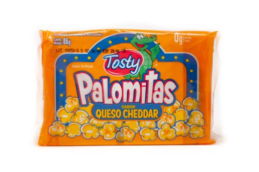 Imagen de PALOMITAS DE MAIZ TOSTY SABOR QUESO CHEDDAR  86 G