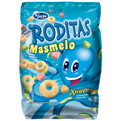 Imagen de CEREAL AZUCARADO JACK'S RODITAS MASMELO CON MALVAVISCOS BOLSA 300.00 G