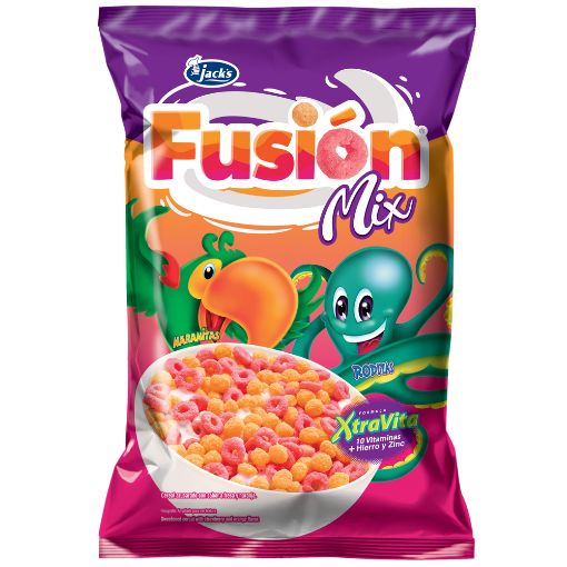 Imagen de CEREAL AZUCARAD JACK'S FUSION MIX NARANITAS - RODITAS BOLSA 200.00 G