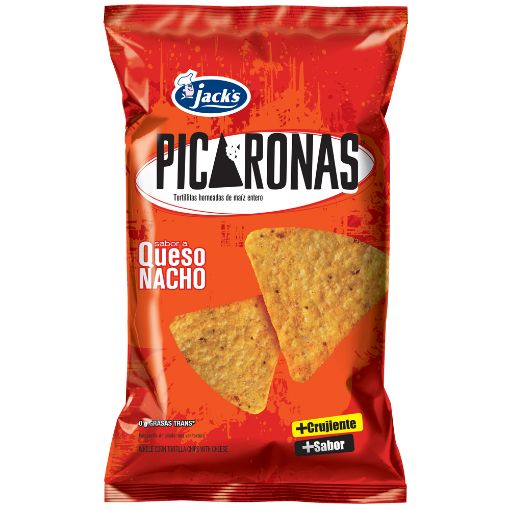 Imagen de TORTILLITAS HORNEADAS JACK'S PICARONAS QUESO NACHO 150.00 G