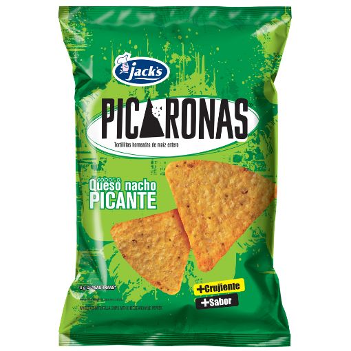 Imagen de TORTILLITAS HORNEADAS JACK'S PICARONAS QUESO NACHO PICANTE 75.00 G