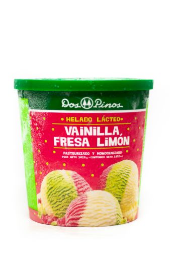 Imagen de HELADO DOS PINOS VAINILLA FRESA & LIMÓN 1028 G