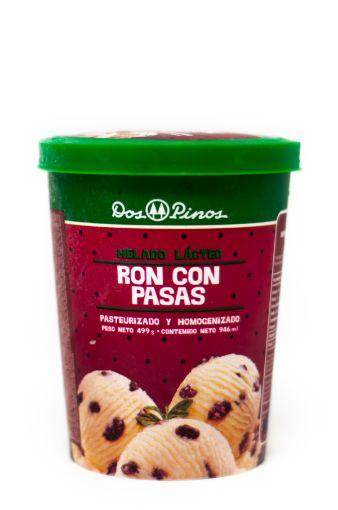 Imagen de HELADO DOS PINOS RON CON PASAS 499 G