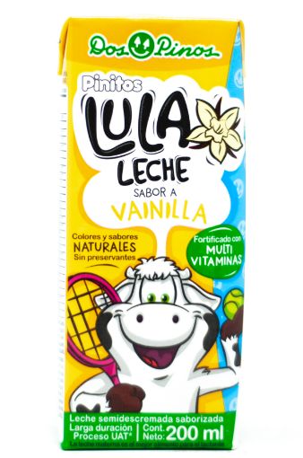 Imagen de LECHE DOS PINOS SEMIDESCREMADA PINITOS LULA VAINILLA 200 ML