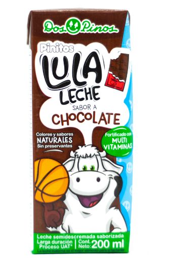 Imagen de LECHE DOS PINOS SEMIDESCREMADA PINITOS LULA CHOCOLATE 200 ML