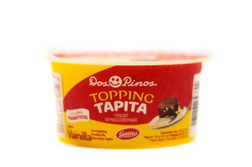 Imagen de YOGURT DOS PINOS VAINILLA CON TOPPING DE TAPITA 172 g