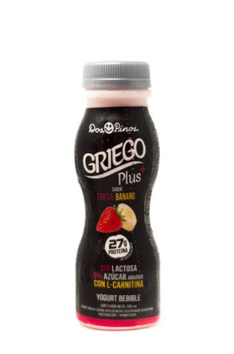 Imagen de YOGURT GRIEGO DOS PINOS PLUS FRESA BANANO 200 ML